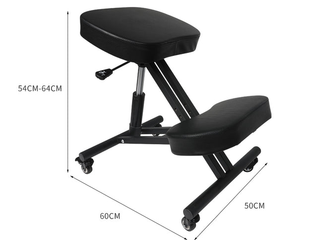 Levede Kneeling Chair Computer Ergonomic Black-1975420502021378050