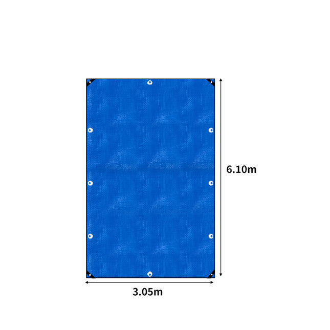 Manan Heavy Duty Tarp Tarpaulin 200GSM 3.05x6.10m-1975420486993186818