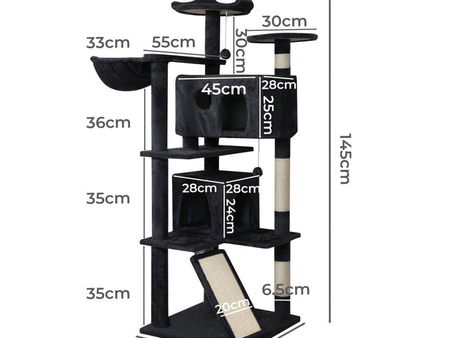 Pawz Cat Tree Scratching Post Scratcher 145cm Climbing-2029387288101916674