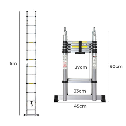 Traderight Folding Multi Purpose Ladder 12 Step-1973193473389629442