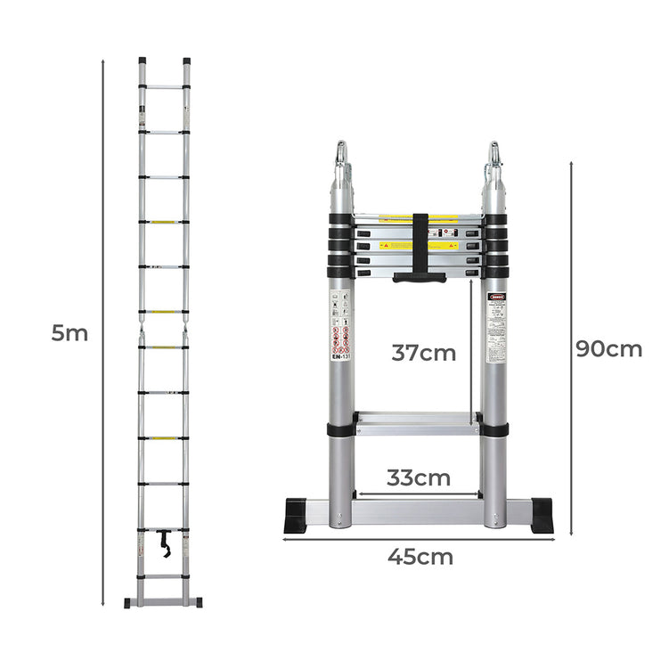 Traderight Folding Multi Purpose Ladder 12 Step-1973193473389629442