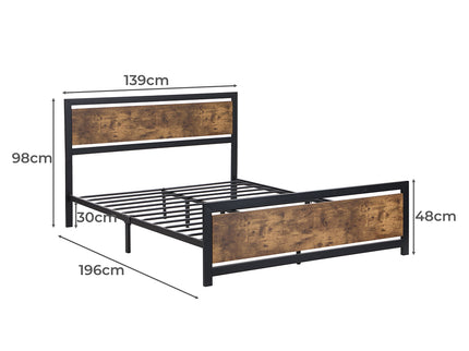Levede Metal Bed Frame Mattress Base Double-1942353319460737026