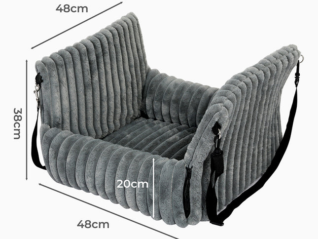 Pawz Dog Car Seat Booster Portable Travel Safety Cosy Pet Bed Washable Non Slip-2065254304943575042