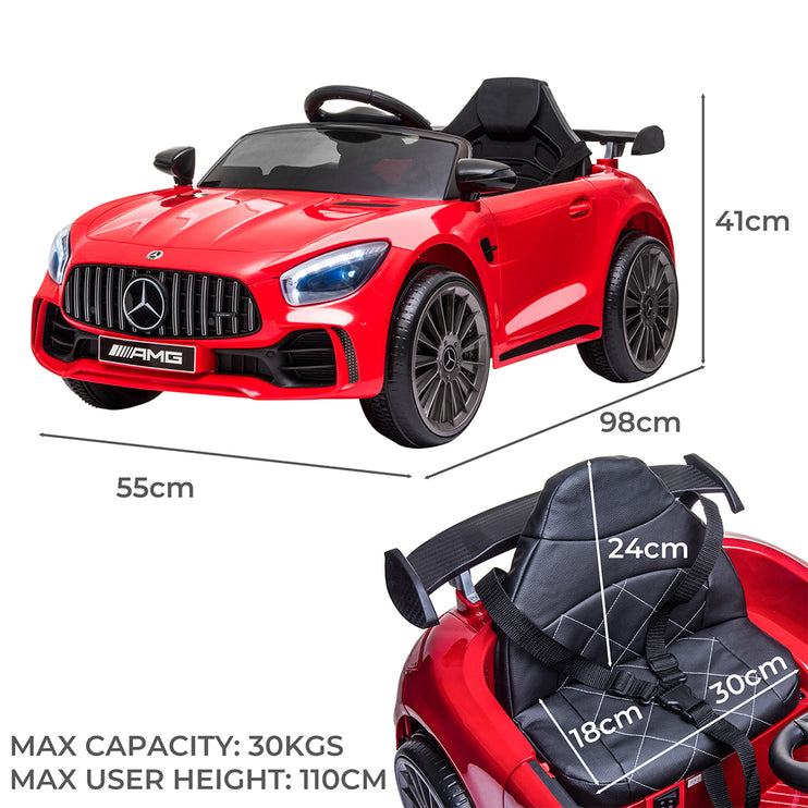 Kids Ride On Car 12V Battery Mercedes-Benz Red-1973193918971514882