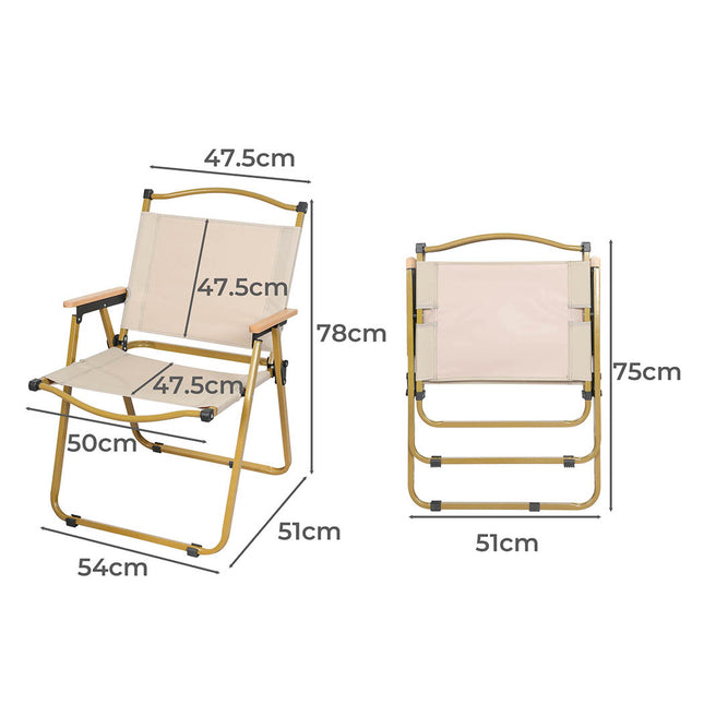 Levede 4PCS Camping Chair Folding Outdoor-1954802884466053122