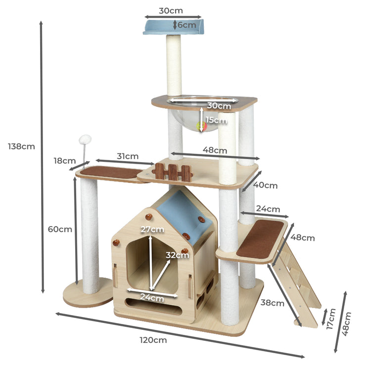 PaWz Cat Tree Scratching Post Scratcher-1973193674019966978