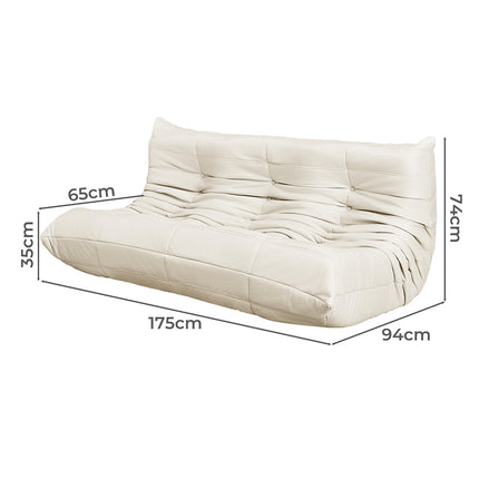 Levede 3 Seaters Floor Sofa Caterpillar Lounge-1975420379249905666