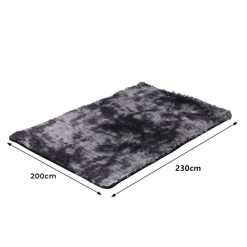 Marlow Floor Shaggy Rugs Soft Large Midnight City 200x230cm-1910113056541773825