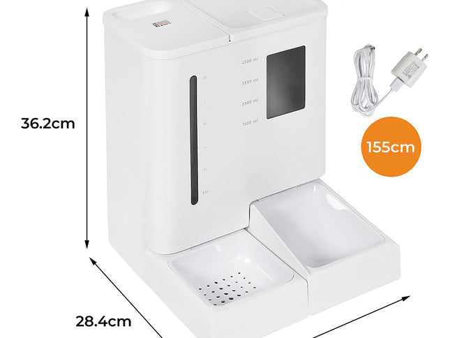 Pawz 2-in-1 Automatic Pet Cat Dog Feeder Water Set-1954802479015268354