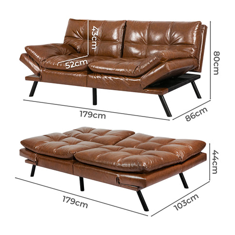Levede Sofa Bed Futon Recliner Lounge-1864184617595179010
