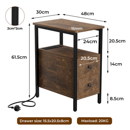 Levede Side Table Narrow Coffee End Table-1975420335440400386