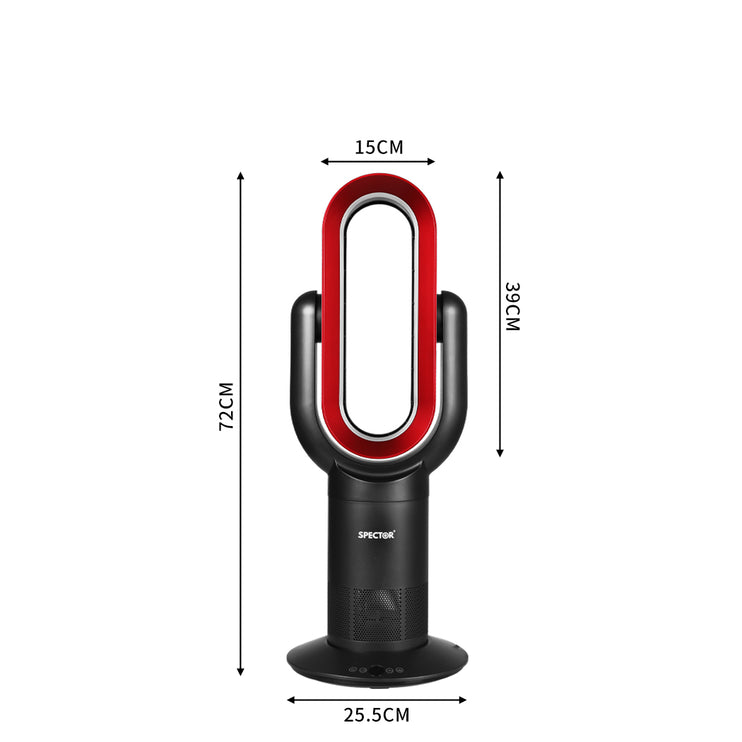 Spector Bladeless Fan Cooler Heater Red-1973193855956291586