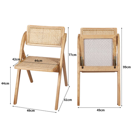 Levede 2X Dining Chairs Foldable Accent Clear-1975420495599898626