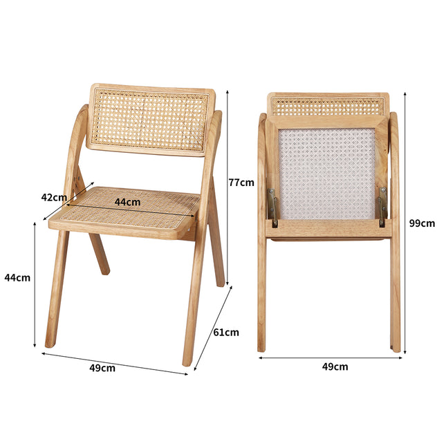 Levede 2X Dining Chairs Foldable Accent Clear-1975420495599898626