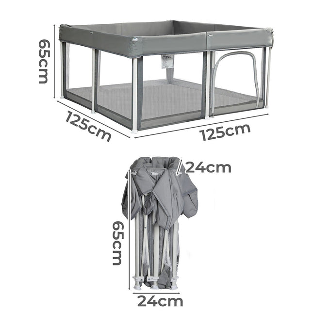 Bopeep Kids Playpen Foldable 125X125-1954802415404453890