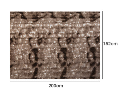 Dreamz Luxury Tie-dyed Blanket Brown 152cm x 203cm-1910112187532316674