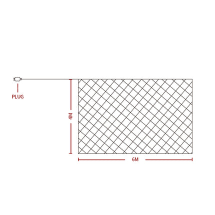 EMITTO 880LED Christmas Net Lights Mesh-1973193616197292034