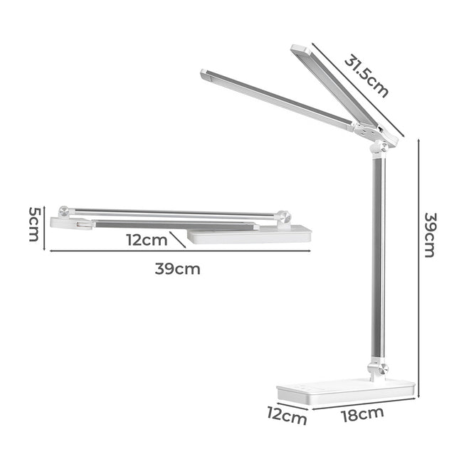 Emitto Double Head Desk Lamp LED Light Eye Caring USB-1954802474523168770