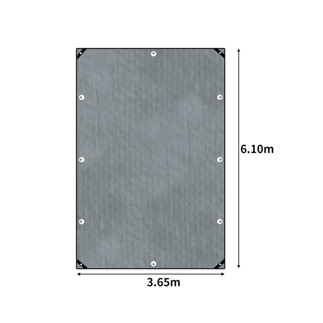 Manan Tarp Tarpaulin 200GSM Camping 3.65mx6.10m-1973193782207844354