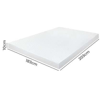 Dreamz Dual-Layer Memory Foam Mattress Topper 10cm-2017004948646137858