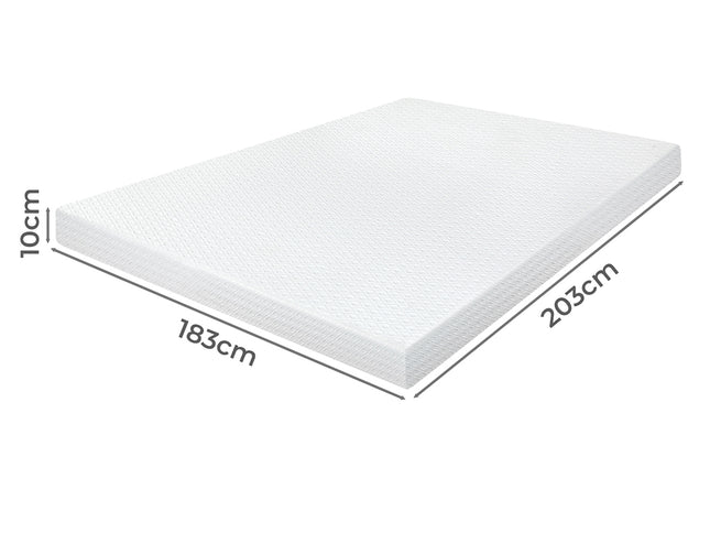 Dreamz Dual-Layer Memory Foam Mattress Topper 10cm-2017004948646137858