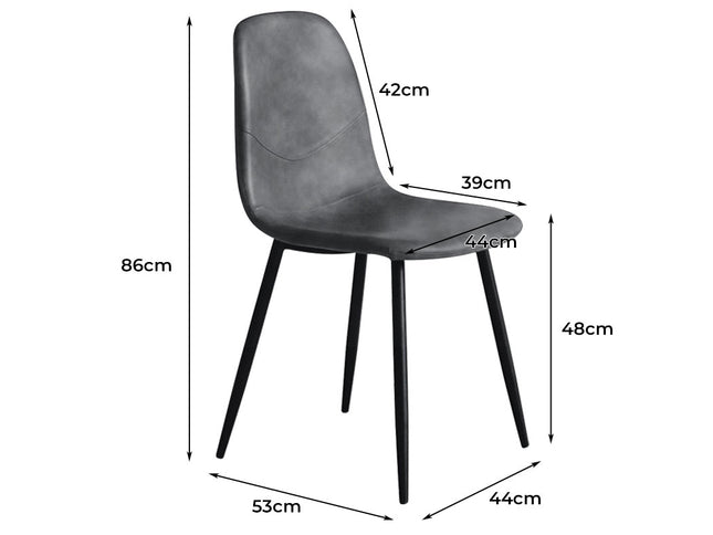 Levede 8x Dining Chairs Kitchen Eames-2006732724475400194