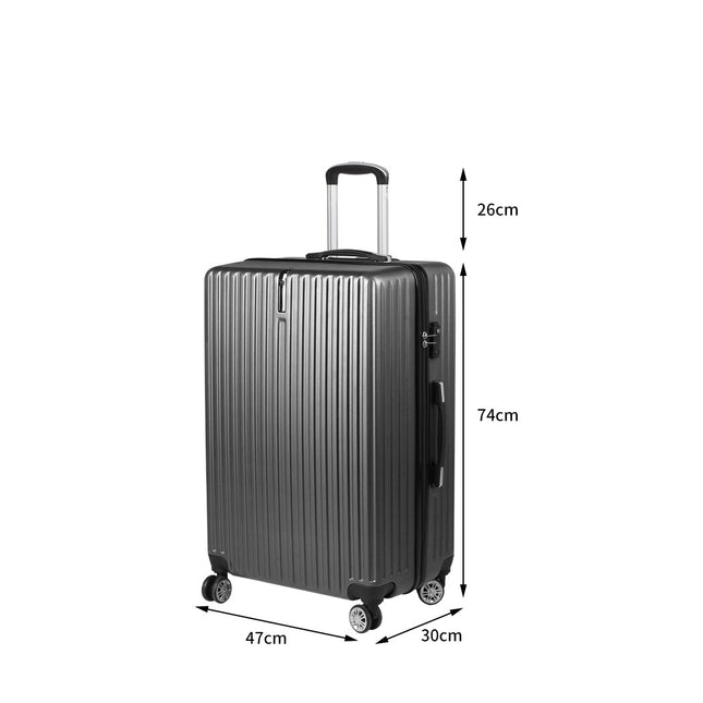Slimbridge 28" Inch Luggage Suitcase Grey 28 inch-1954802811397083138