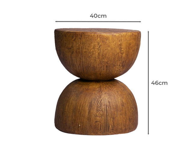 Levede Side Table Terrazzo Coffee Tables Oak-1942353404760297474