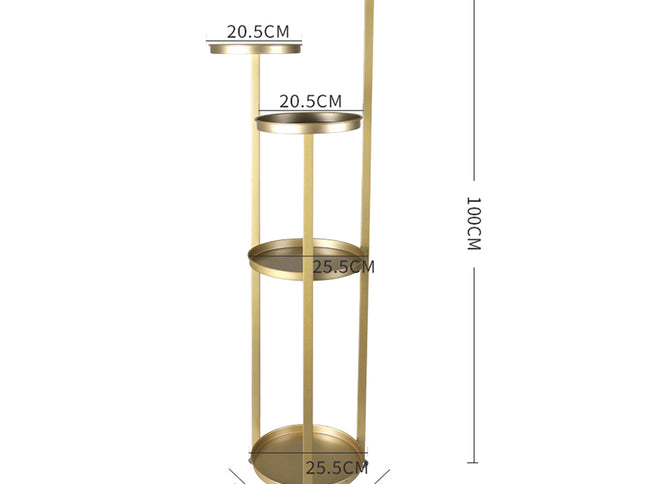 Levede Plant Stand Outdoor Indoor Flower Gold Medium-1864184713162395650