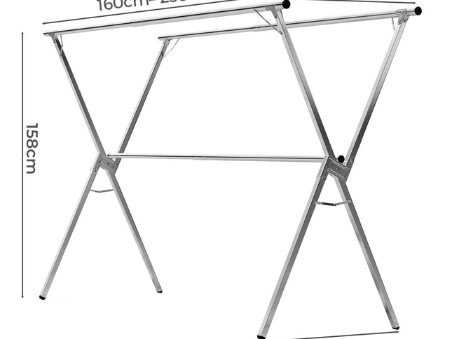 Levede Adjustable Clothes Drying Airer Foldable-1973193470638166018