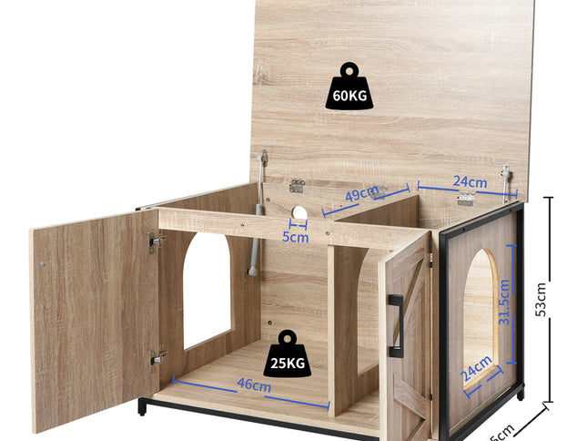 PaWz Enclosed Cat Litter Cabinet Box-1973193663018307586