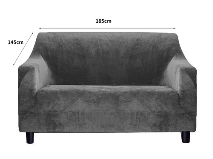 Marlow Sofa Covers 2 Seater High Stretch Grey-1864183531039756290
