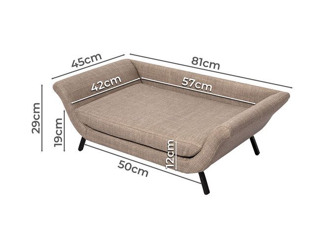 PaWz Pet Sofa Bed Raised Elevated Soft-1973193683733975042