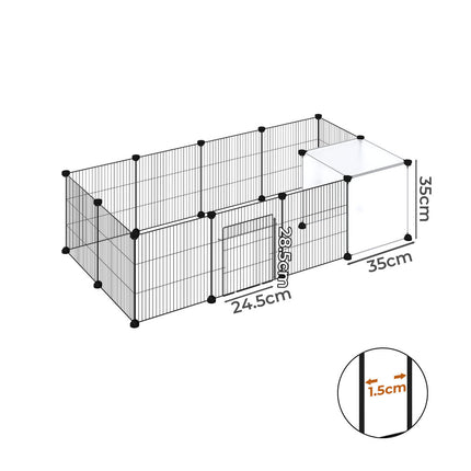 Pawz 14 Panels Hamster Playpen Puppy Small Pets Fence-2011971115852894210