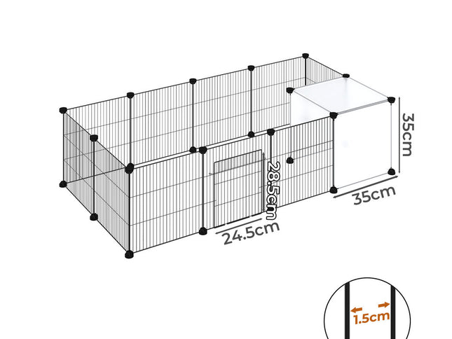Pawz 14 Panels Hamster Playpen Puppy Small Pets Fence-2011971115852894210