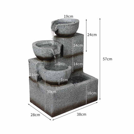 Lambu Solar Fountain Water Bird Bath-1975420371297505282