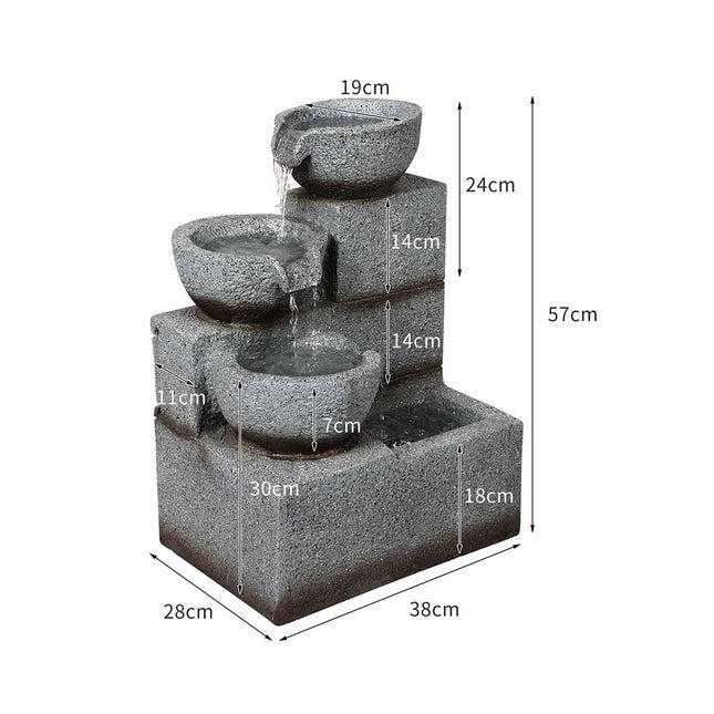 Lambu Solar Fountain Water Bird Bath-1975420371297505282