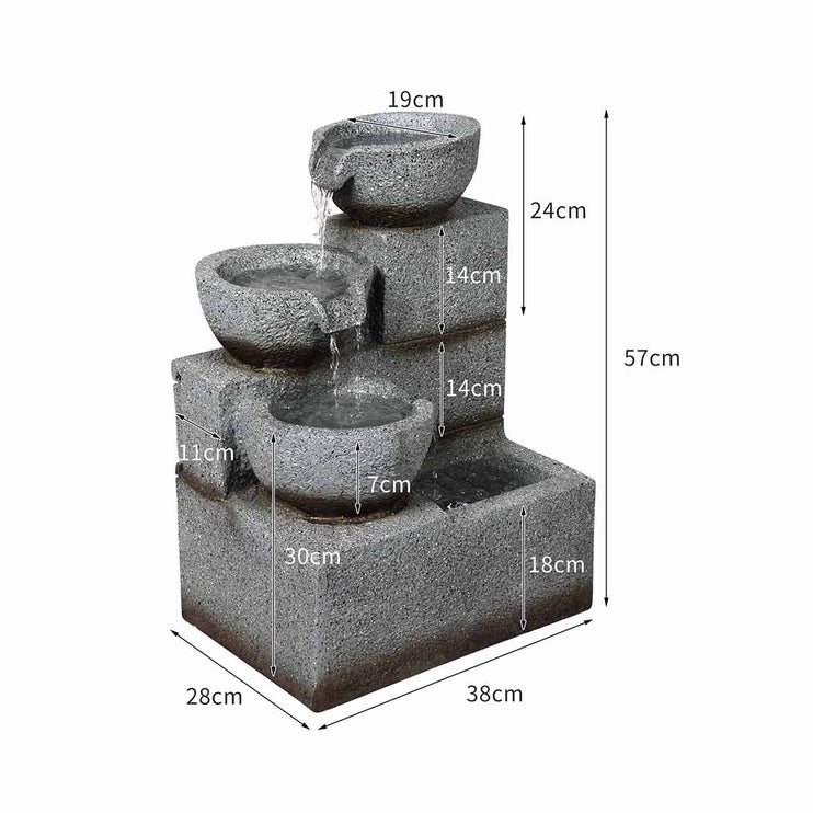 Lambu Solar Fountain Water Bird Bath-1975420371297505282