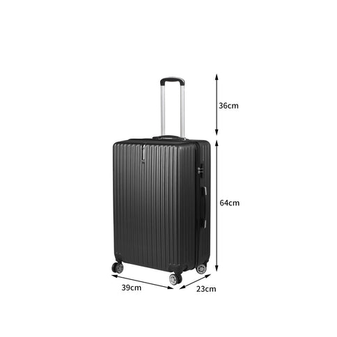 Slimbridge 24" Inch Luggage Suitcase Black 24 inch-1864184362594078722