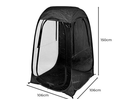 2x Mountview Pop Up Tent Camping Weather Black-1864184679494717442