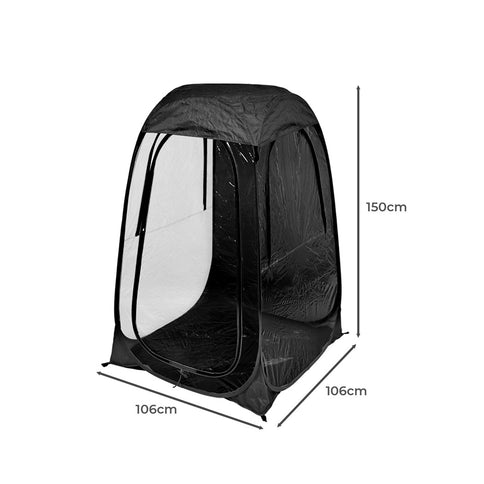 2x Mountview Pop Up Tent Camping Weather Black-1864184679494717442