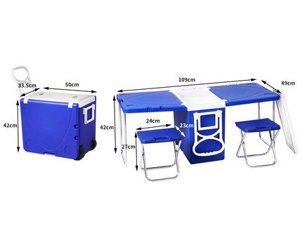 Levede Cooler Box Camping Table Chair-1894516820191350786
