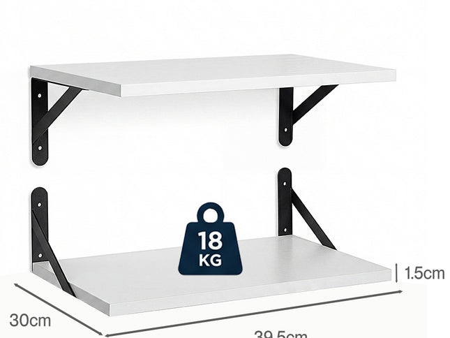 Levede Floating Wall Shelves 2Pcs Deep Wall Mounted Display Book Shelf Bedroom-2061251868176289794