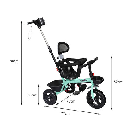 BoPeep Kids Tricycle Ride On Trike Toddler Green-1954802769571483650
