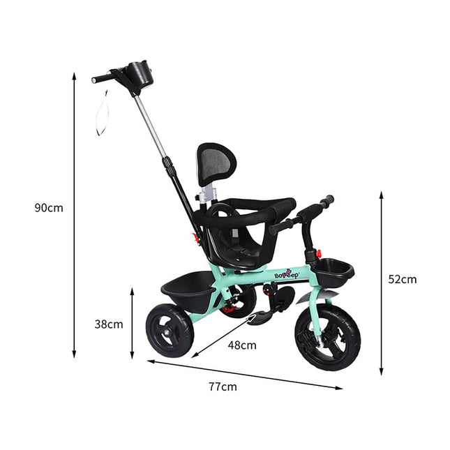 BoPeep Kids Tricycle Ride On Trike Toddler Green-1954802769571483650