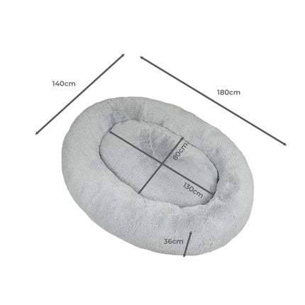 PaWz Replacement Pet Bed Cover Zipper Grey Cover-1973193670727438338