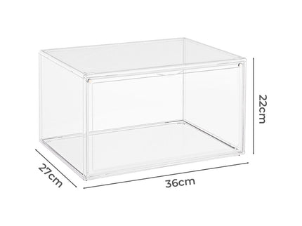 Stacked 2Pc Shoe Box Storage Display Stackable-1910112259397521410
