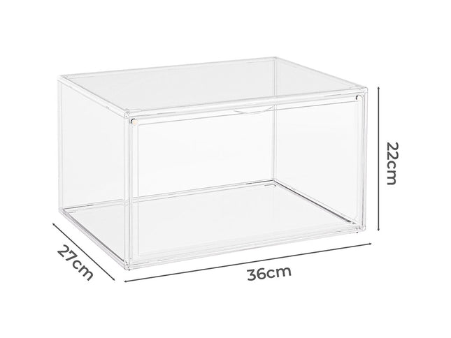 Stacked 2Pc Shoe Box Storage Display Stackable-1910112259397521410
