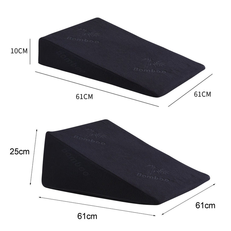 Cool Gel Memory Foam Bed Wedge Pillow With Cover-1973193472198447106