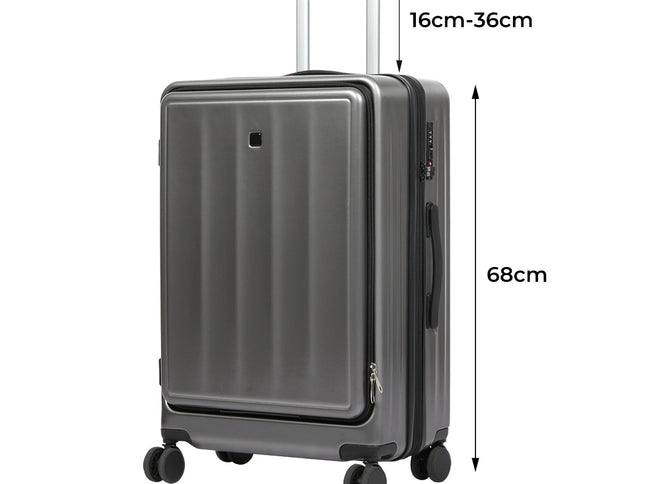 Slimbridge 26"Luggage Trolley Travel Suitcase-1910112244981698562
